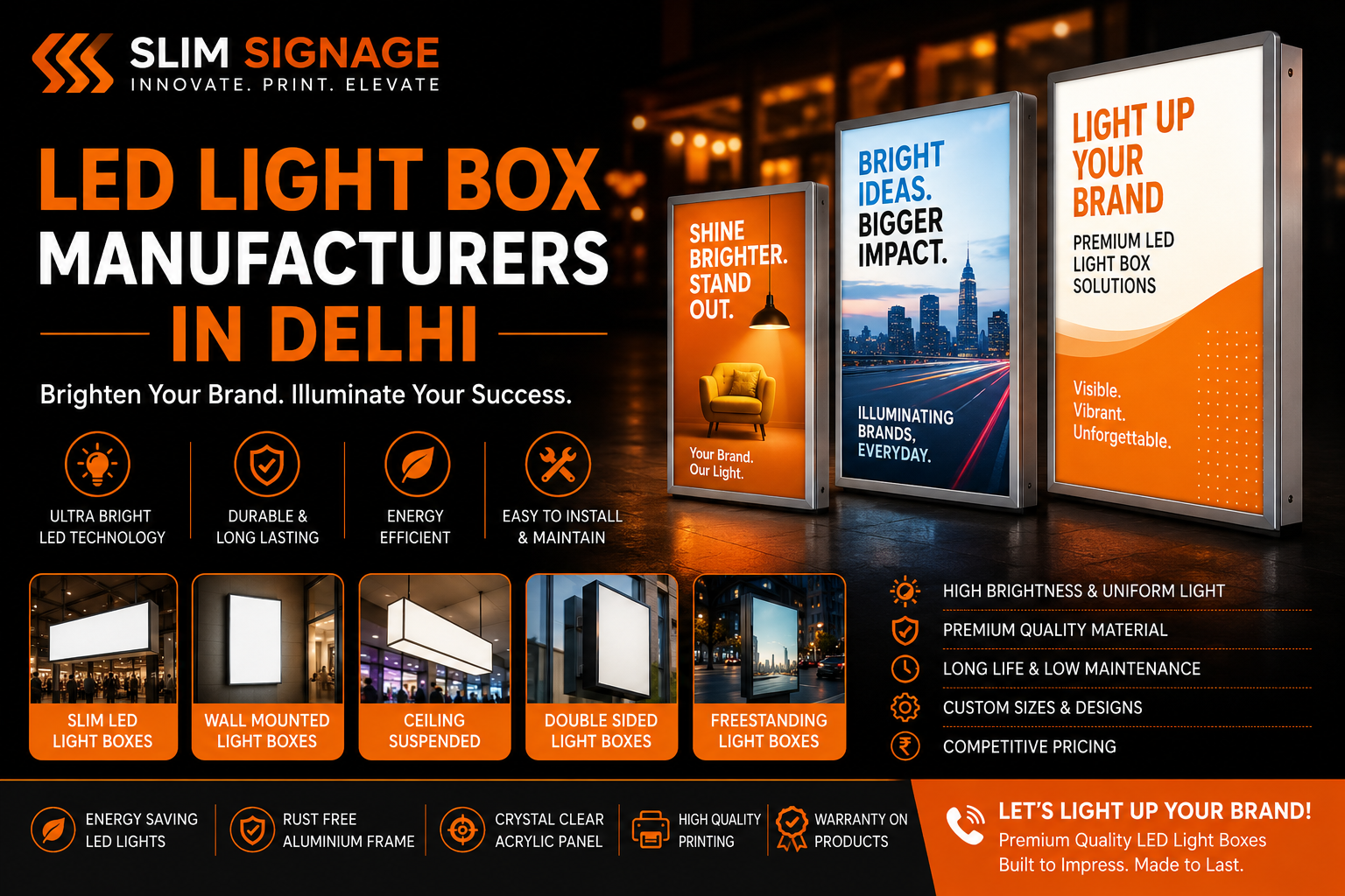 LED Light Box Manufacturers in Delhi