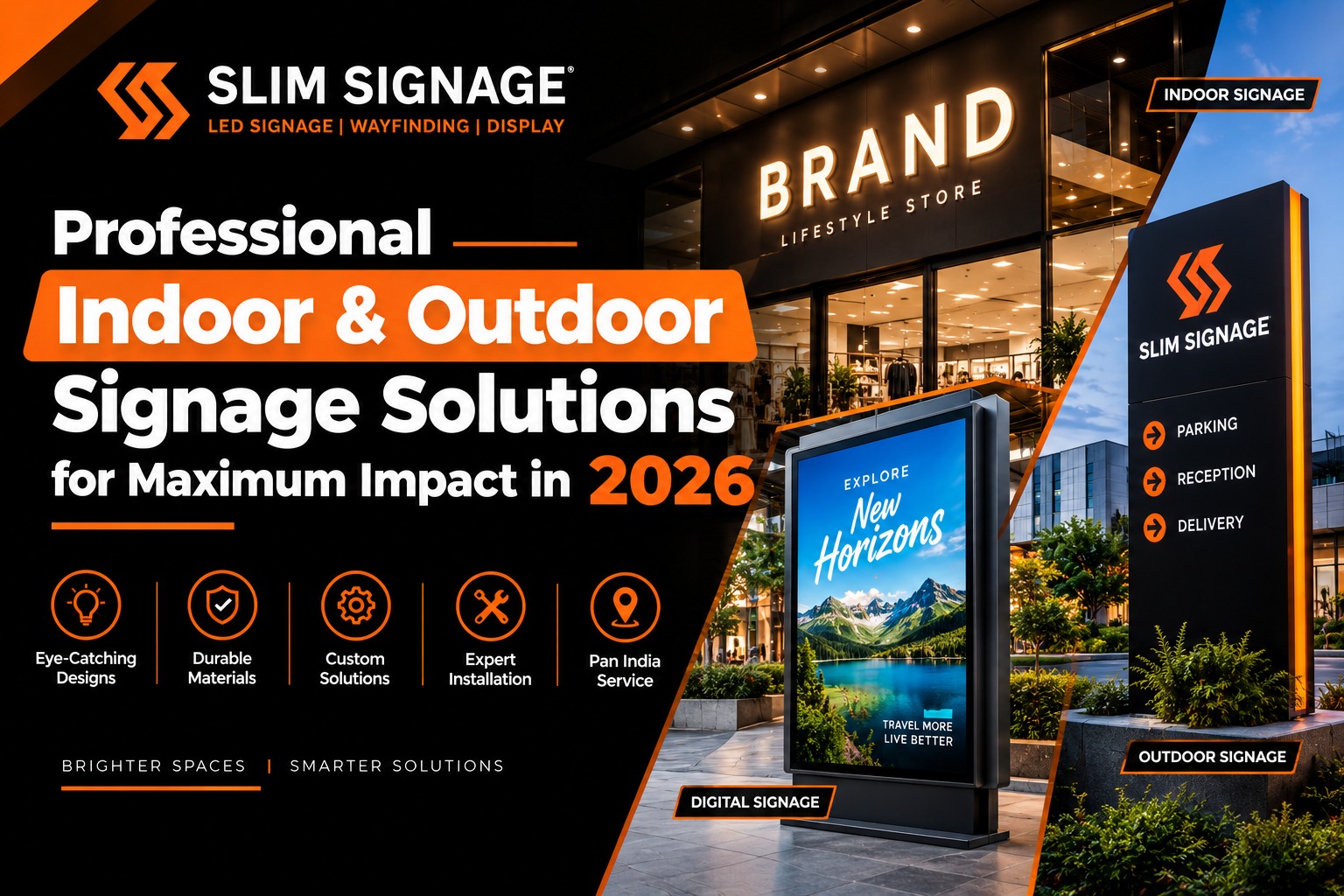 Professional Indoor & Outdoor Signage Solutions for Maximum Impact in 2026