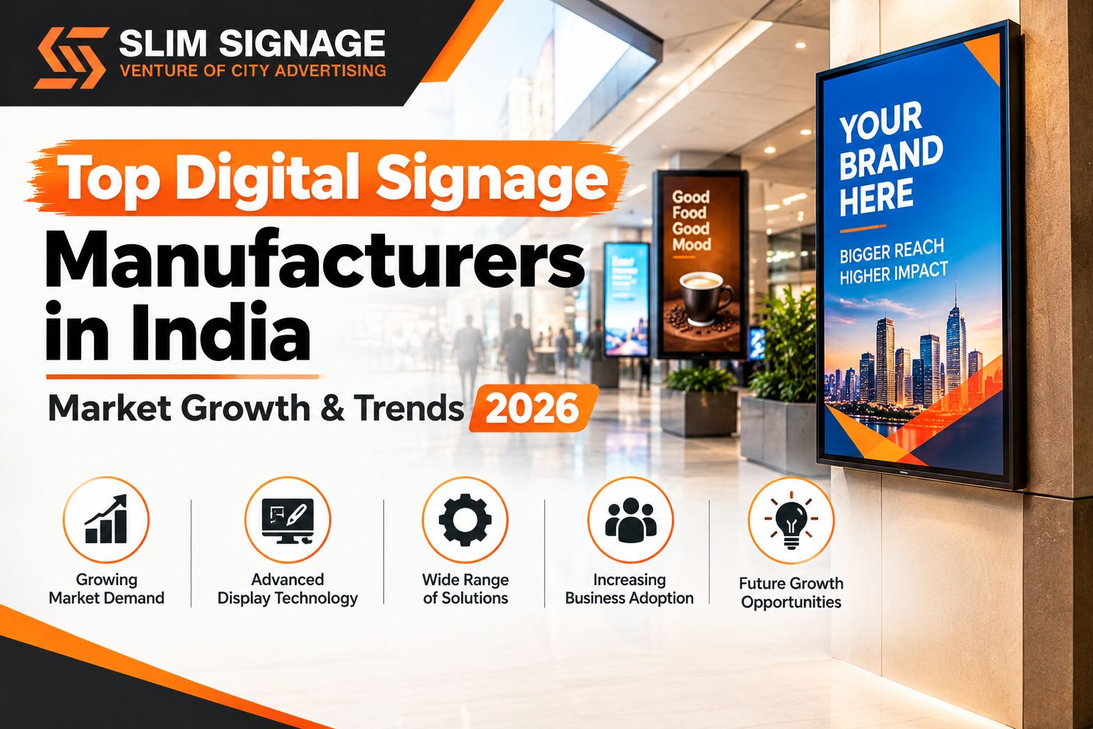 Top Digital Signage Manufacturers in India Market Growth & Trends 2026