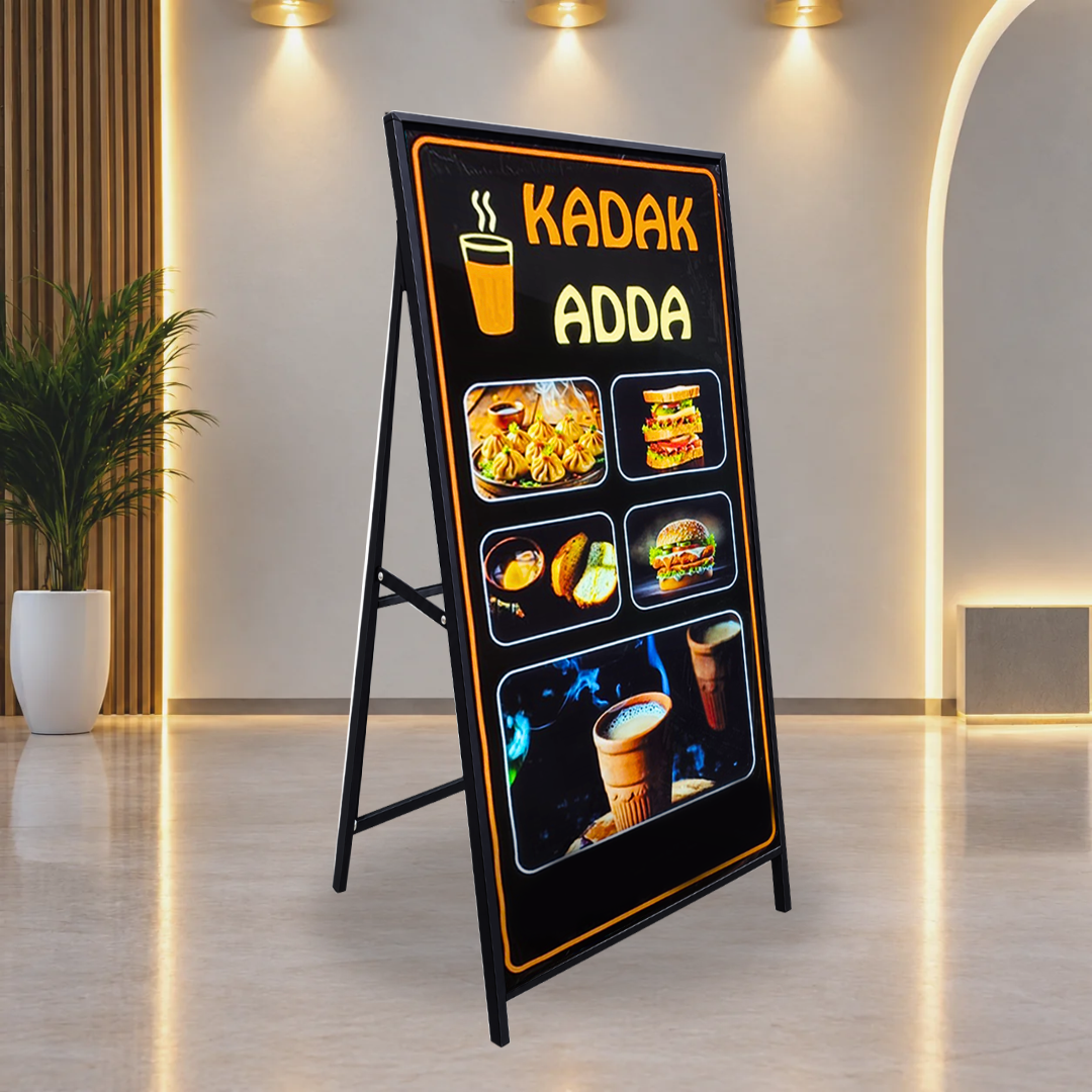 Heavy Duty A Frame Sidewalk Poster Stand Manufacturers in Pune