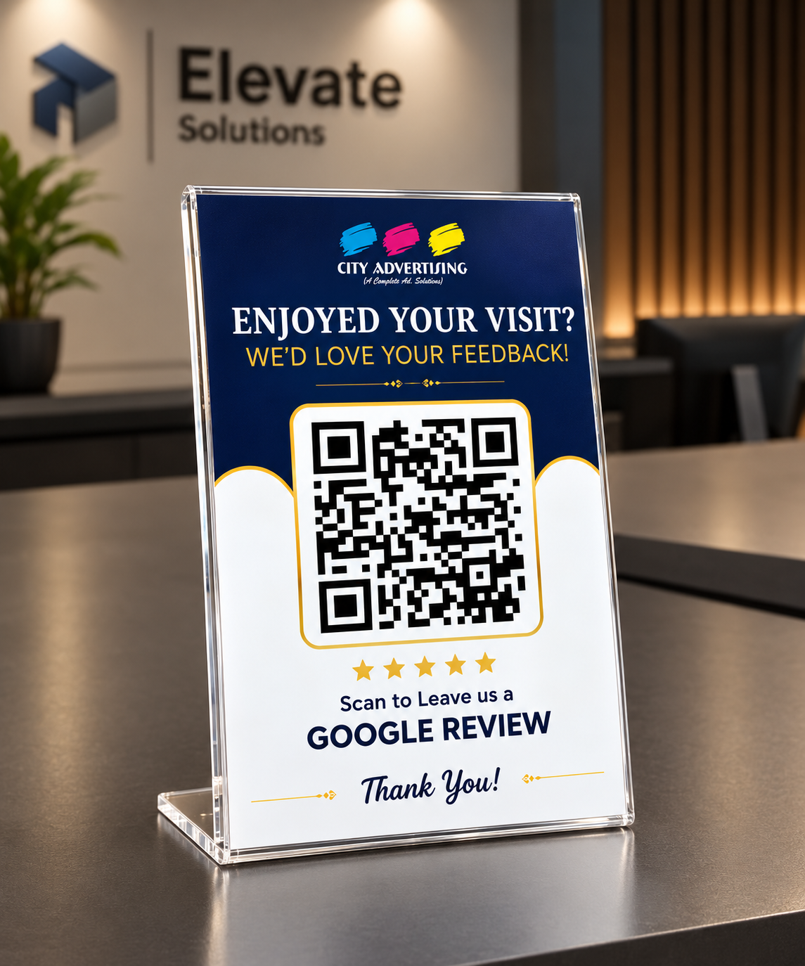 Acrylic QR Code Stand for Shop Manufacturers in Pune