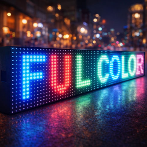 Running display sign board